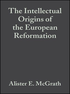 cover image of The Intellectual Origins of the European Reformation